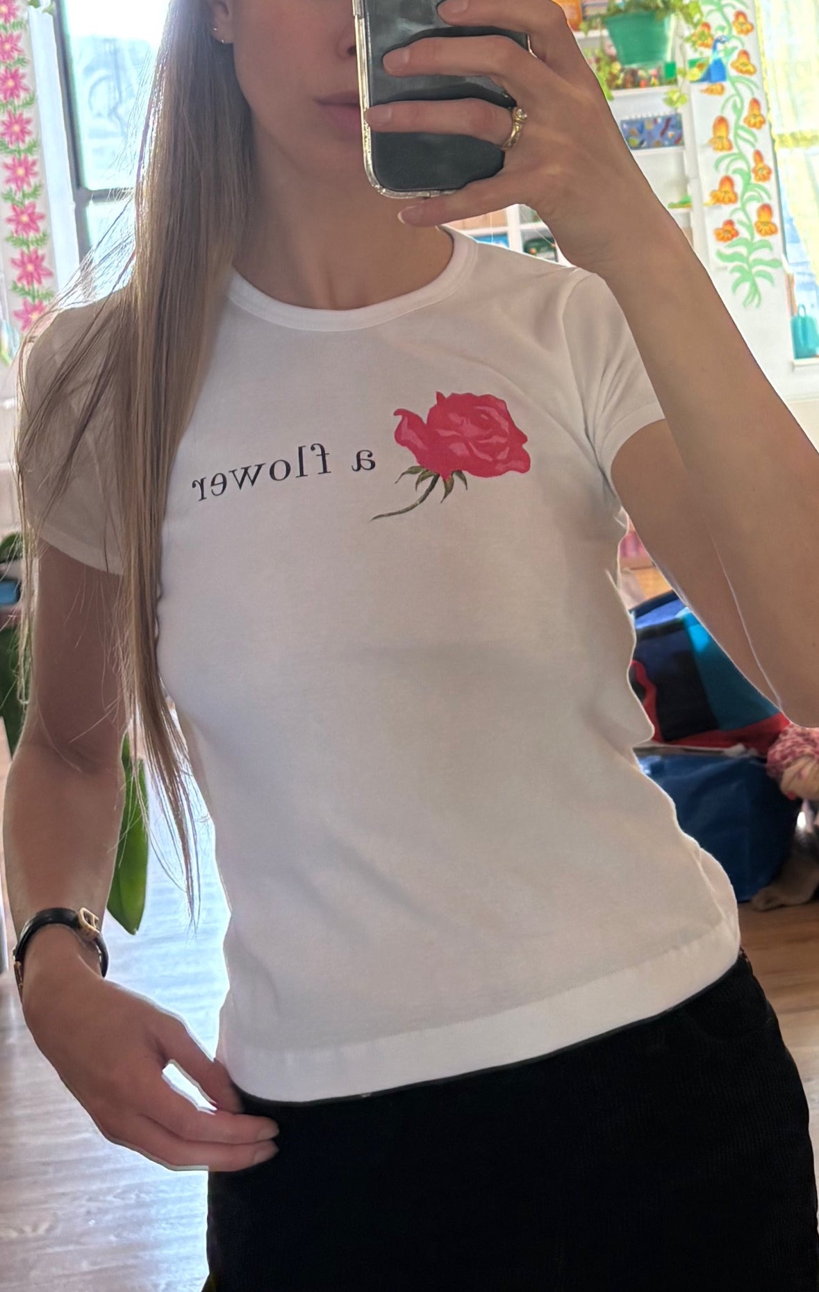 A FLOWER TEE