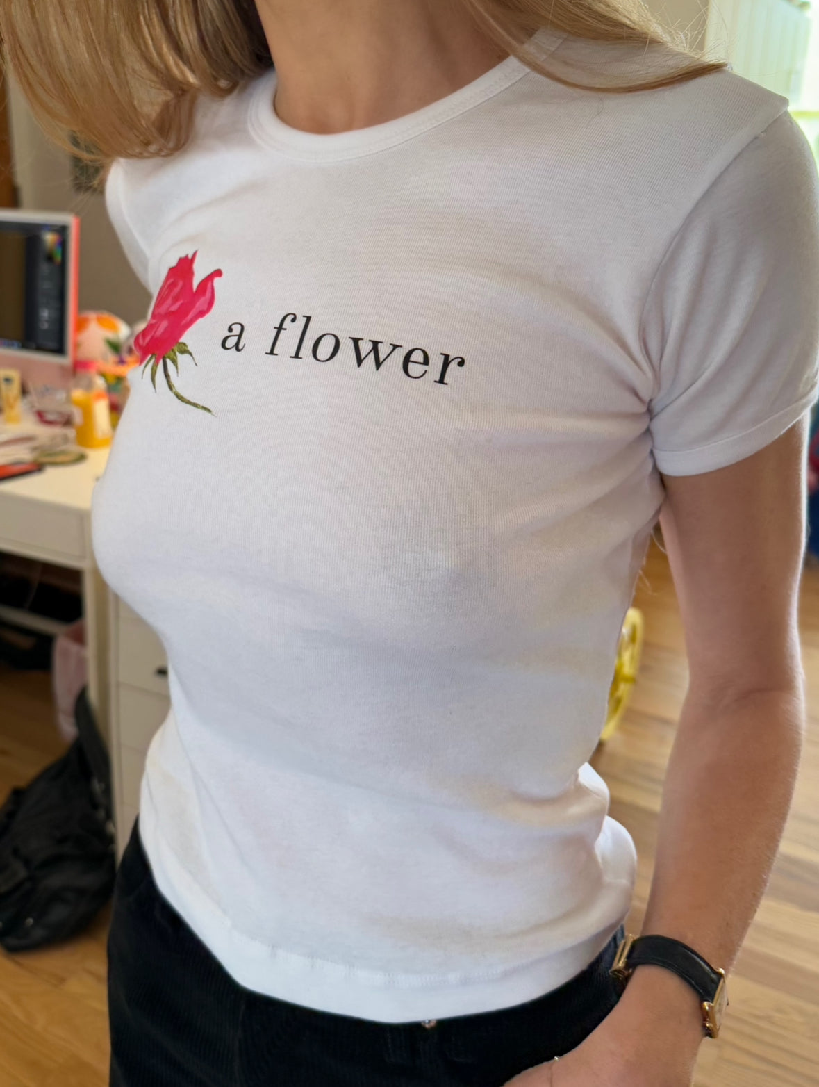 A FLOWER TEE